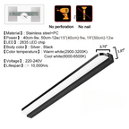 Lampada da Parete a LED con Specchio Impermeabile in Acciaio Inossidabile per Bagno