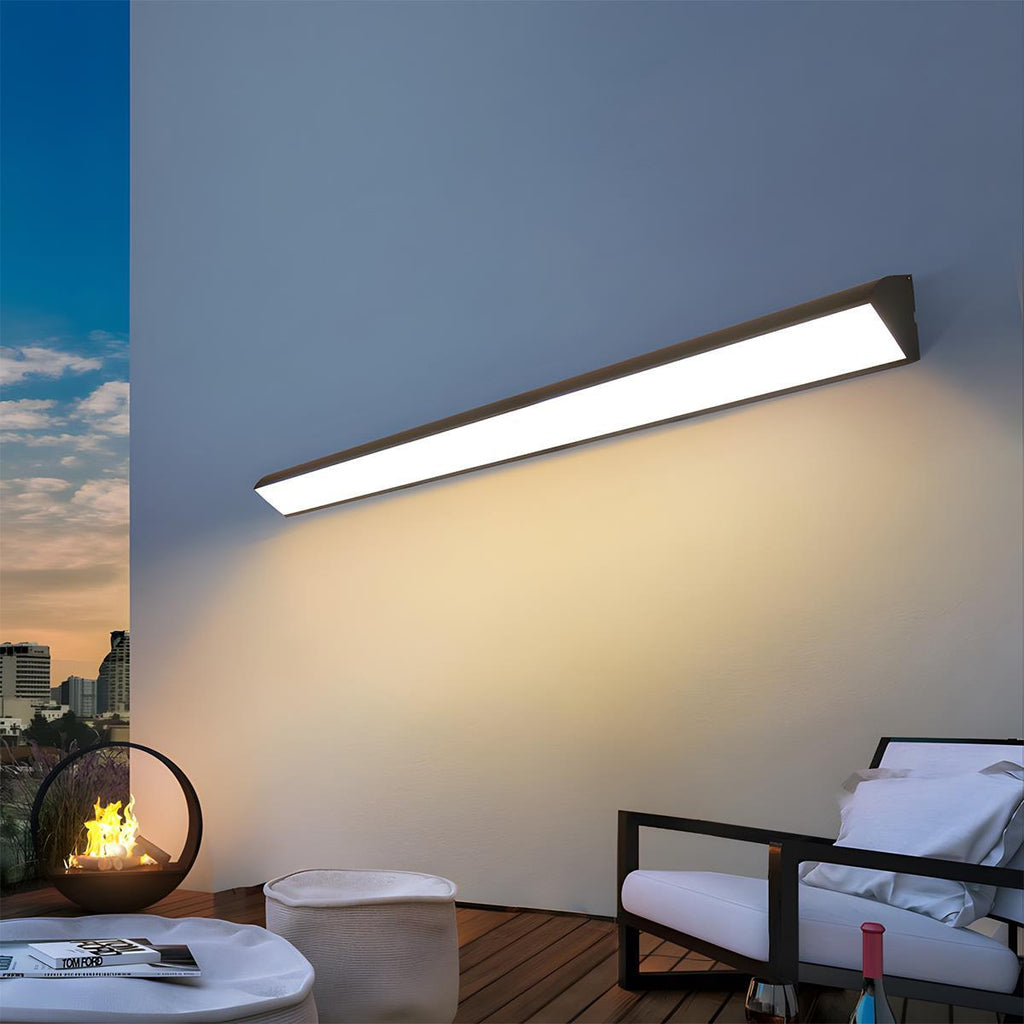 Sireya | Moderno Faretto da Parete LED da Esterno con Design Lineare Impermeabile IP65 per Illuminazione di Giardini e Patii