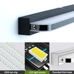 Lampada da Parete a LED con Specchio Impermeabile in Acciaio Inossidabile per Bagno