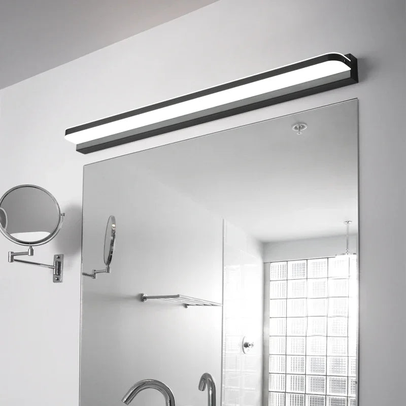 Lampada da Parete a LED con Specchio Impermeabile in Acciaio Inossidabile per Bagno