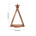 Albero di Natale in legno – Illuminato in Bianco Caldo | Perfetto per Tavolo, Camino & Decorazioni Festive