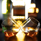 Set di bicchieri da whisky (4–6 pezzi) – Elegante design a diamante senza stelo | Perfetto per whisky, vino e cocktail
