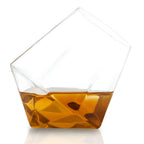 Set di bicchieri da whisky (4–6 pezzi) – Elegante design a diamante senza stelo | Perfetto per whisky, vino e cocktail
