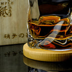 Bicchiere da whisky in stile Edo Kiriko – Lavorato a mano con unico design a pieghe