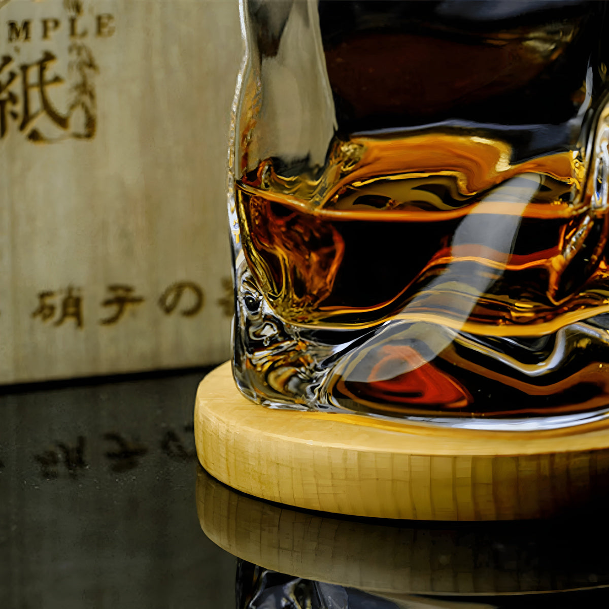 Bicchiere da whisky in stile Edo Kiriko – Lavorato a mano con unico design a pieghe