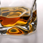 Bicchiere da whisky in stile Edo Kiriko – Lavorato a mano con unico design a pieghe