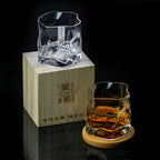 Bicchiere da whisky in stile Edo Kiriko – Lavorato a mano con unico design a pieghe