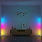 Lampada da Terra Angolare LED RGB Luce Ambiente Moderna con Telecomando