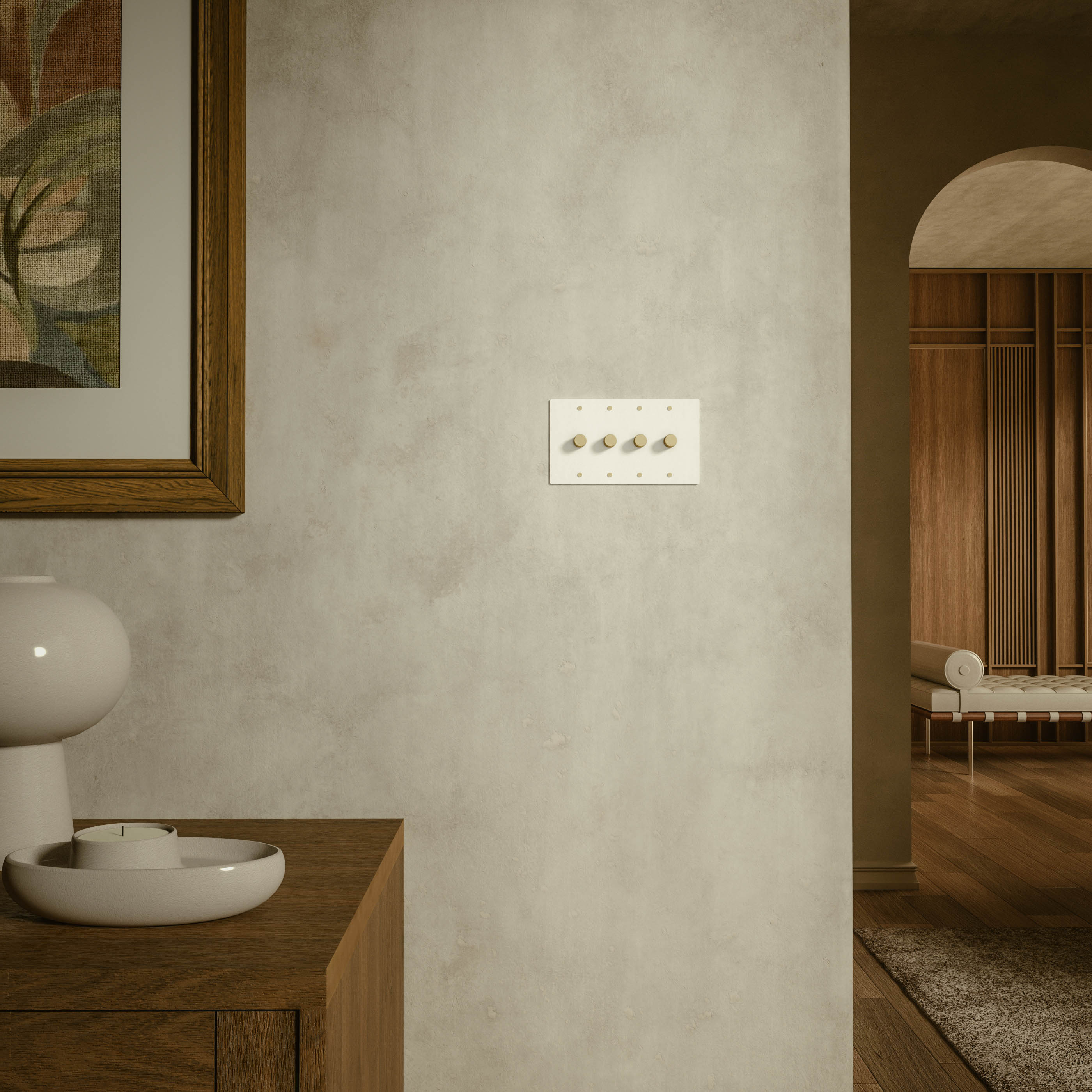 Interruttore Dimmer in Ottone