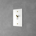 Interruttore a levetta in ottone