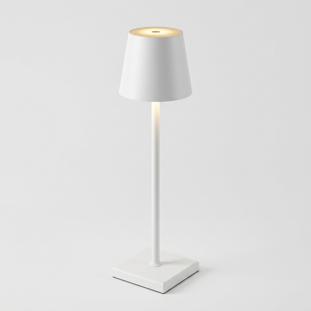 Lampada da Tavolo Ricaricabile Wireless LED Touch Design Moderno Luce Ambiente Portatile