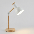 Lampada da Scrivania LED Legno Regolabile Moderna