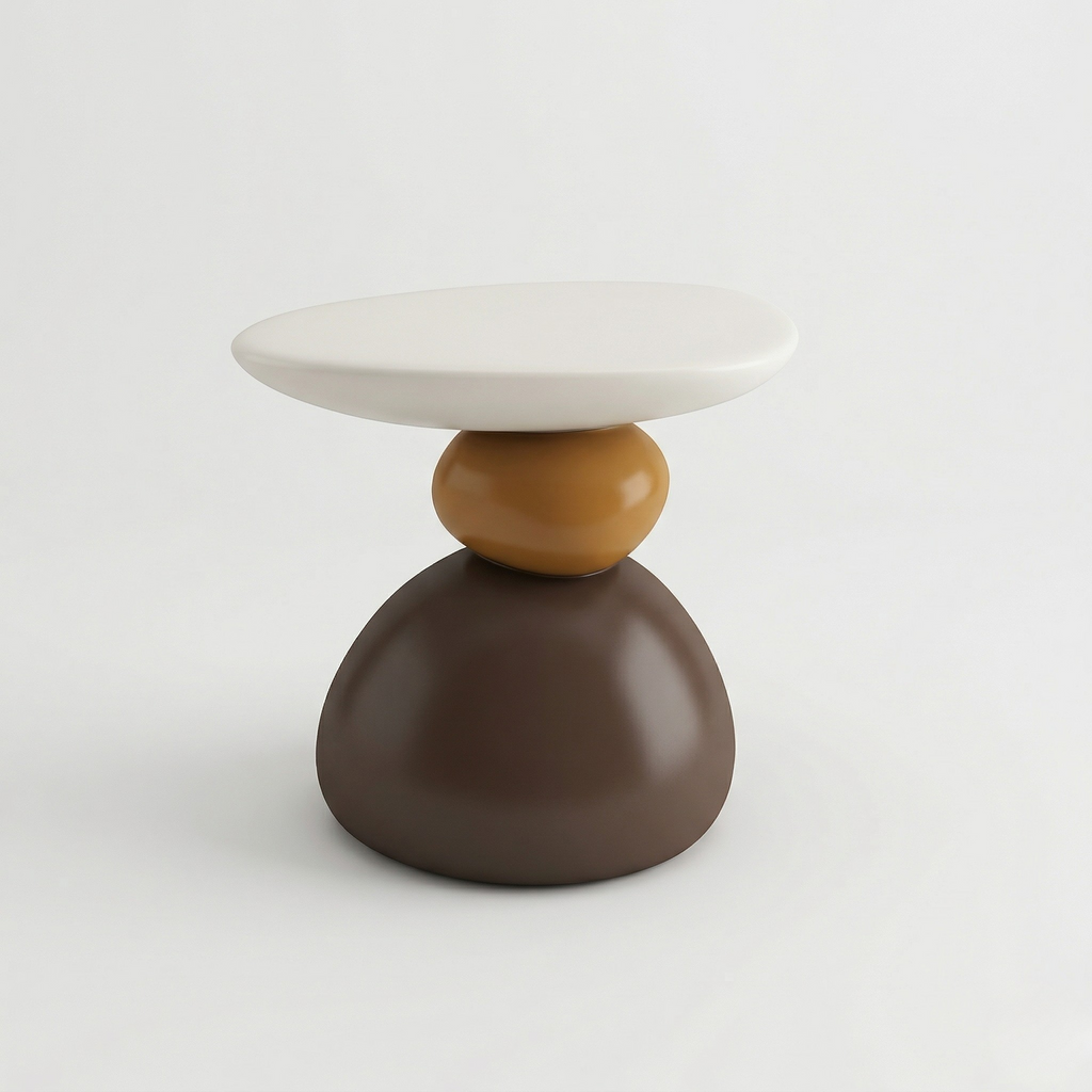 Tavolino Laterale Moderno Minimalista Design Scandinavo Tavolo Compatto