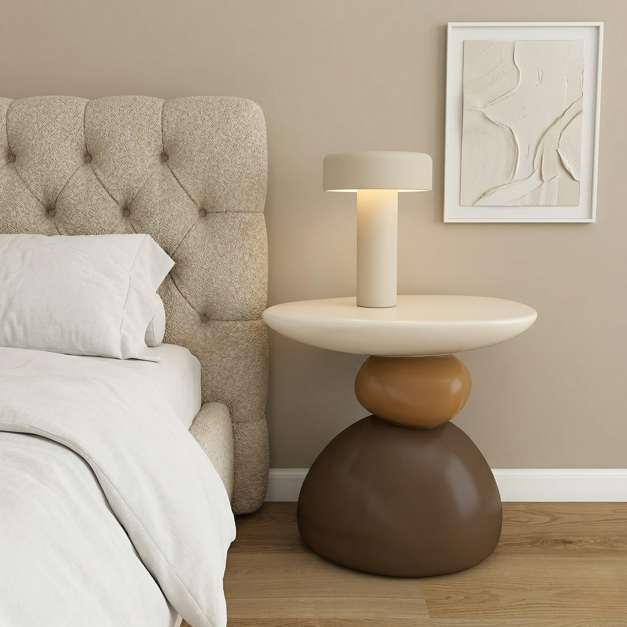 Tavolino Laterale Moderno Minimalista Design Scandinavo Tavolo Compatto