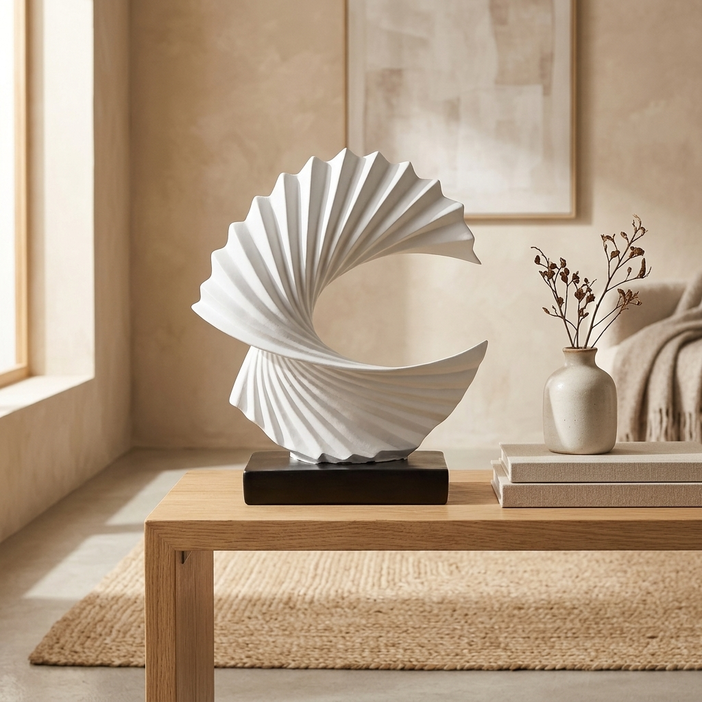 Scultura Decorativa Moderna a Mezzaluna