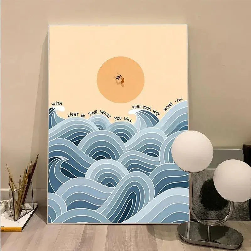 Poster di Brenna Beach Uomo e Ragazza