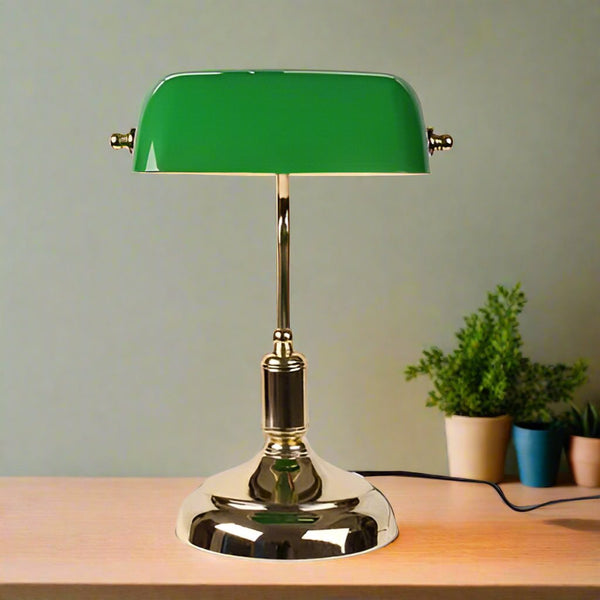 Lampada da Tavolo in Vetro Stile Europeo