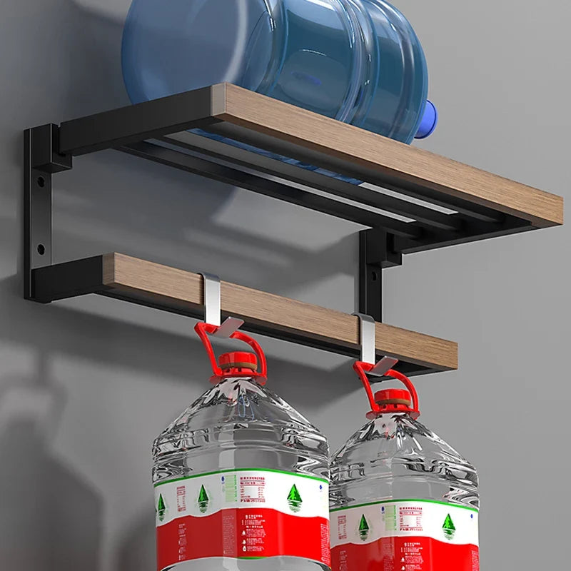 Mensola per Accessori da Bagno in Legno da Muro