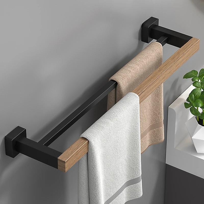 Mensola per Accessori da Bagno in Legno da Muro