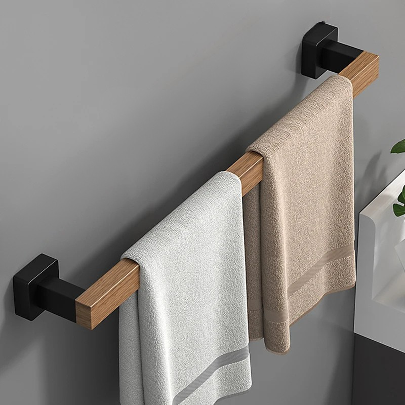 Mensola per Accessori da Bagno in Legno da Muro