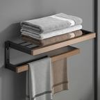 Mensola per Accessori da Bagno in Legno da Muro