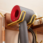 Supporto per Asciugacapelli in Legno per Bagno, Scaffale Multifunzionale per Toilette