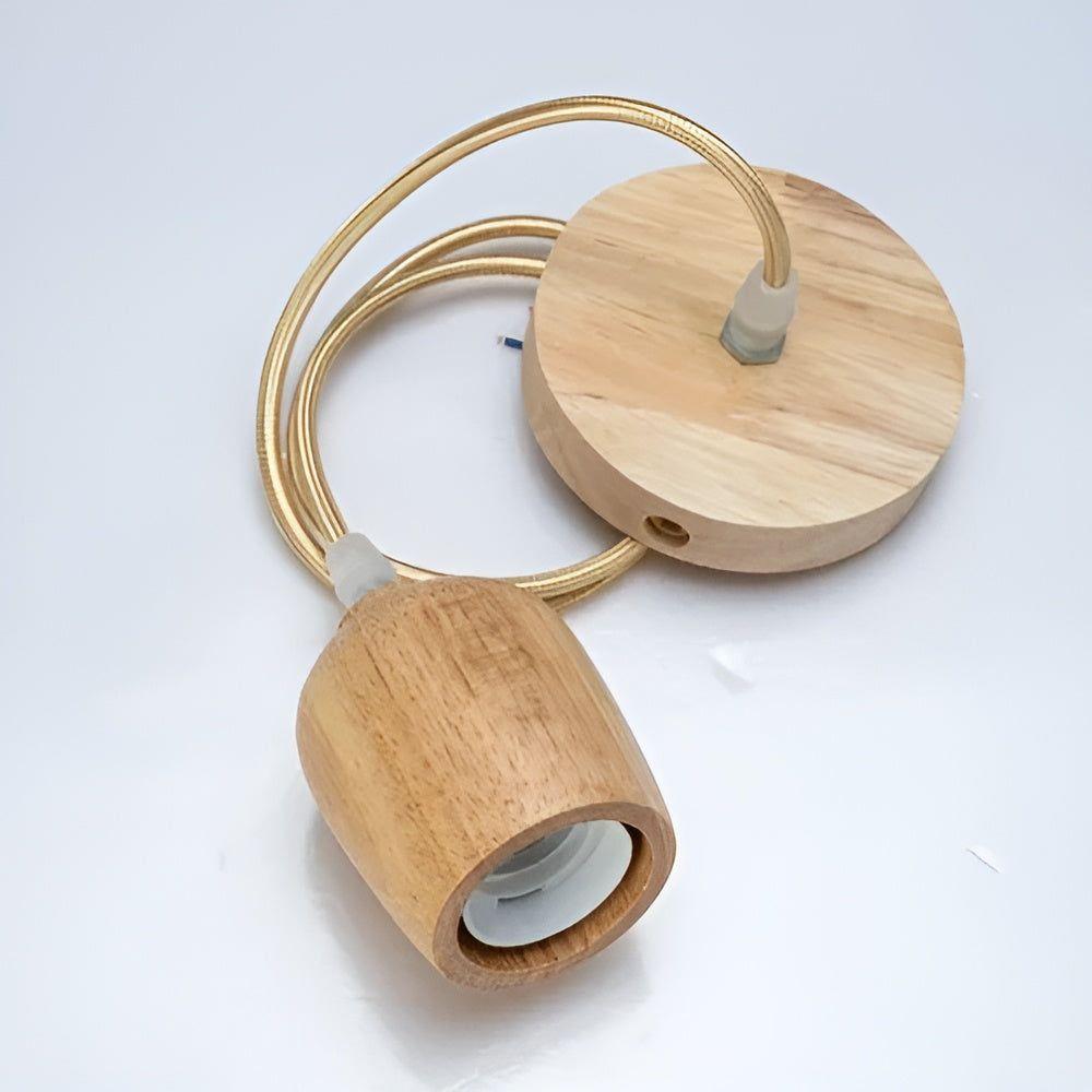 WoodGlow Light - Lampada a sospensione in legno commerciale italiana