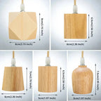WoodGlow Light - Lampada a sospensione in legno commerciale italiana