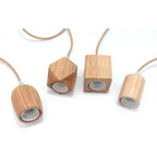 WoodGlow Light - Lampada a sospensione in legno commerciale italiana