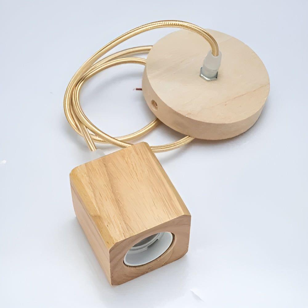 WoodGlow Light - Lampada a sospensione in legno commerciale italiana