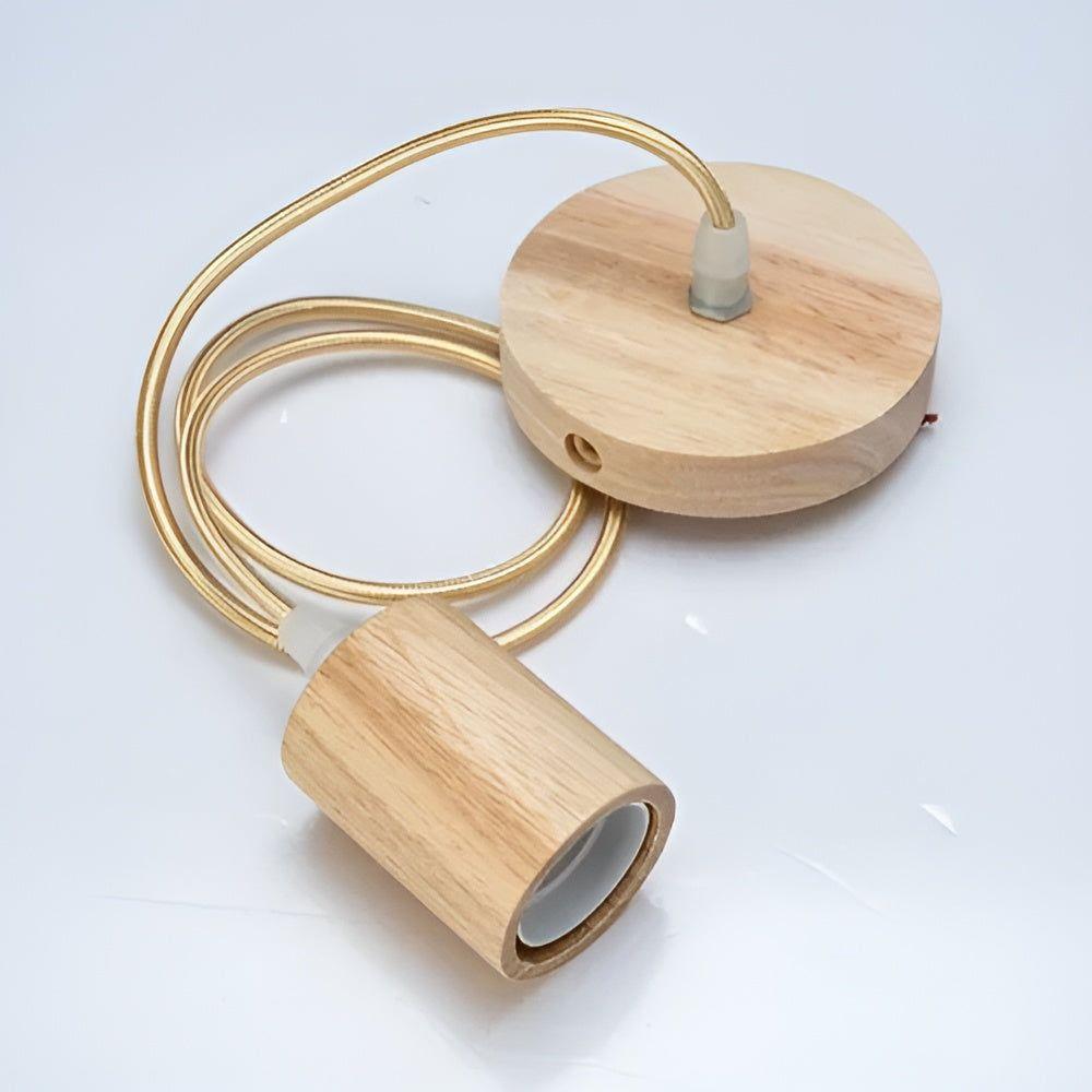 WoodGlow Light - Lampada a sospensione in legno commerciale italiana