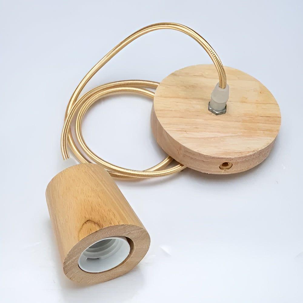 WoodGlow Light - Lampada a sospensione in legno commerciale italiana