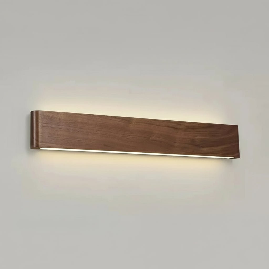 WOODLUX LED – lampada da parete in legno moderno con 3 modalità di colore