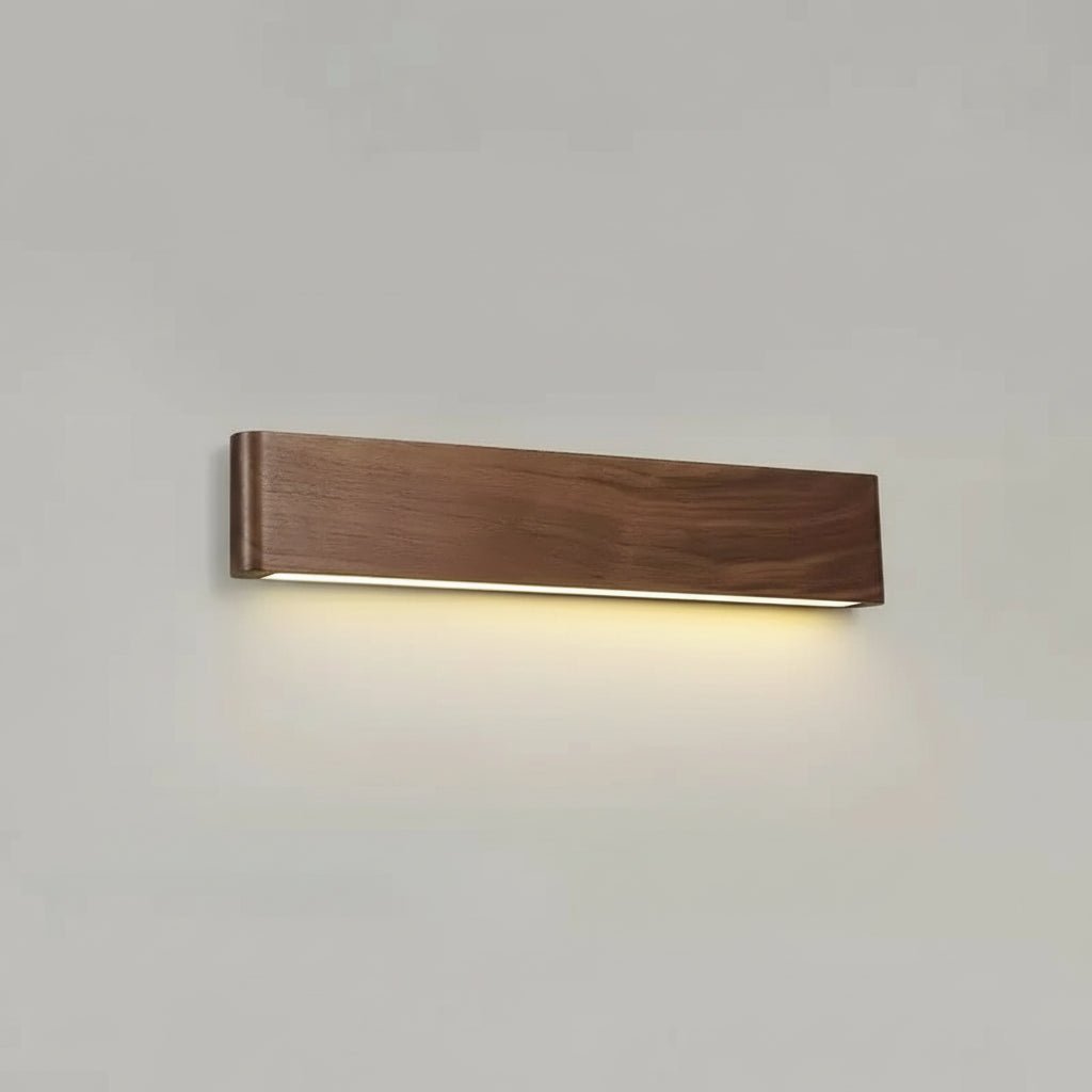 WOODLUX LED – lampada da parete in legno moderno con 3 modalità di colore
