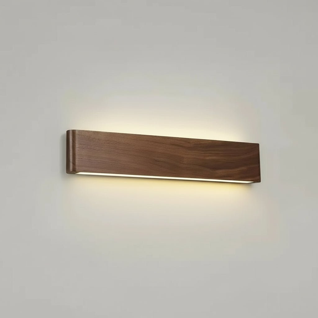 WOODLUX LED – lampada da parete in legno moderno con 3 modalità di colore