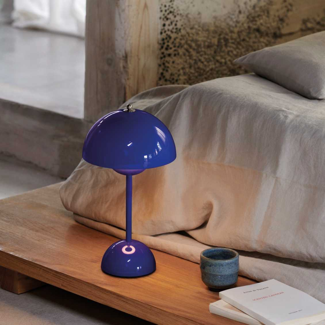 Lampada da Tavolo Retro a Forma di Fungo