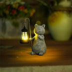 Gatto Gloiante Giardino Lampada