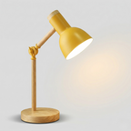 Lampada da Scrivania LED Legno Regolabile Moderna