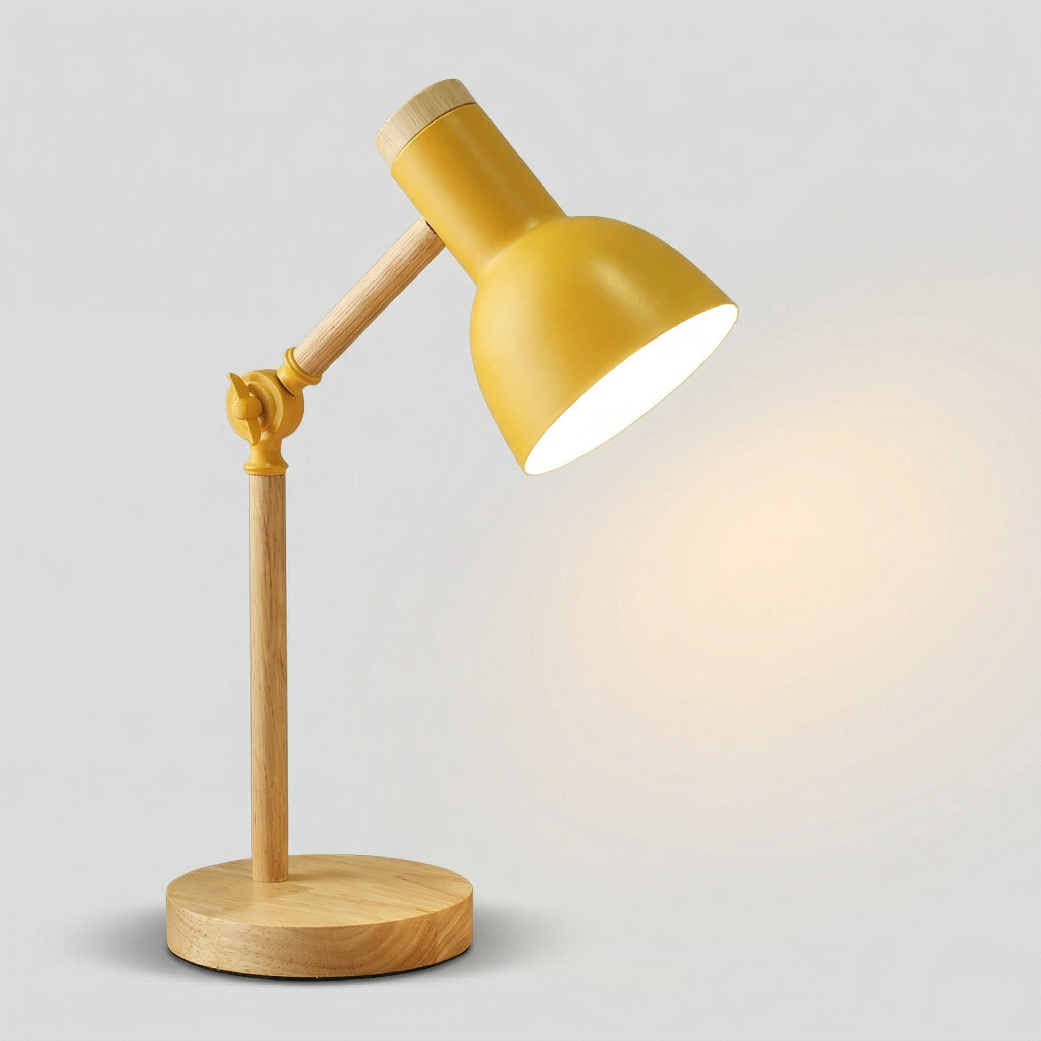 Lampada da Scrivania LED Legno Regolabile Moderna