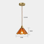 Lampada a Sospensione in Vetro Colorato Classica