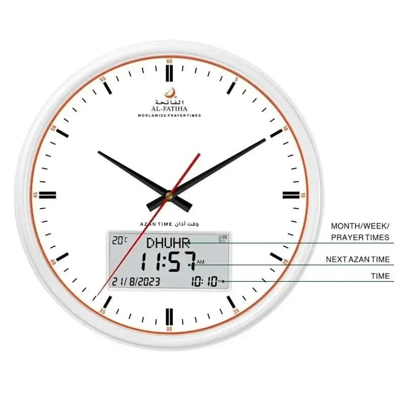 Orologio per Preghiera Zamora Time – Orari di Preghiera Globali Automatici con Allarme Azan e Design Elegante