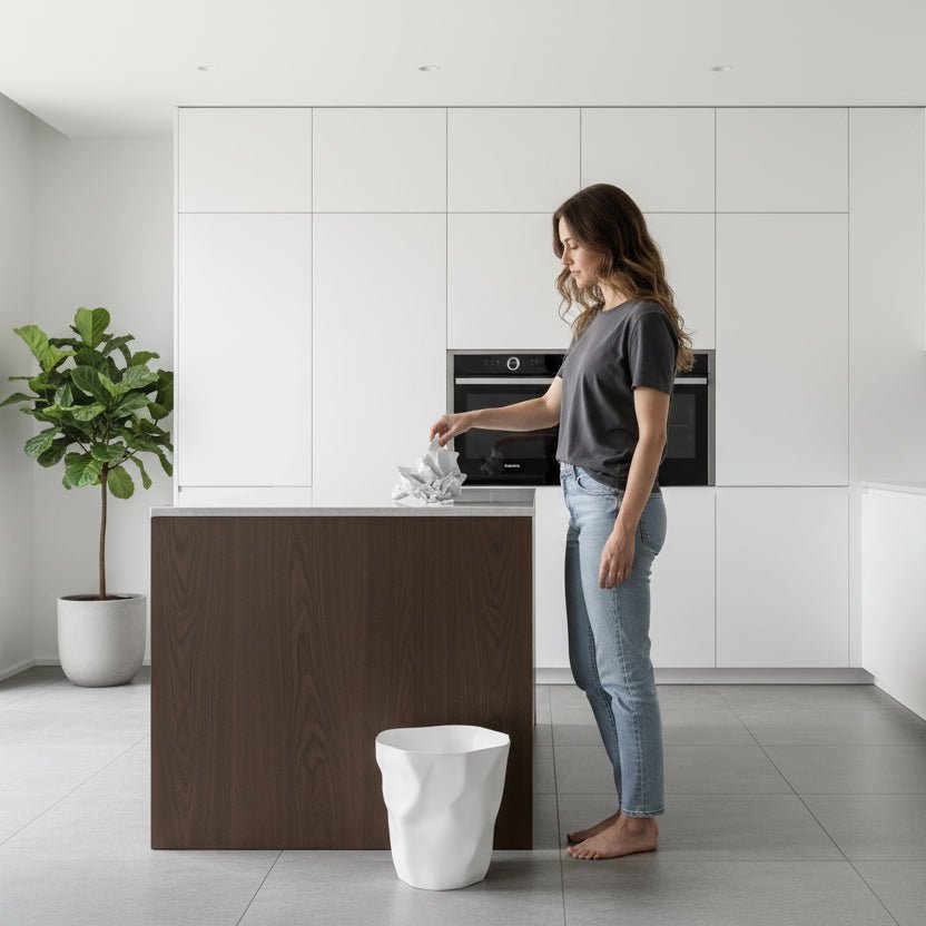 ZENLIVING – Cestino Irregolare con Stile Minimalista Salvaspazio