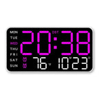 Orologio da Parete ZENTIME – Orologio Digitale con Telecomando, Doppie Sveglie e Display della Temperatura