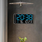 Orologio da Parete ZENTIME – Orologio Digitale con Telecomando, Doppie Sveglie e Display della Temperatura