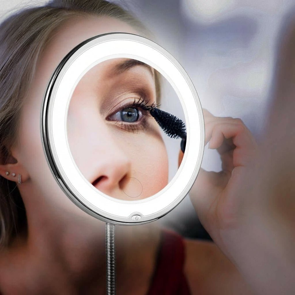ZOOMLITE – Specchio di Bellezza LED con Illuminazione Potente e Ingrandimento 10x